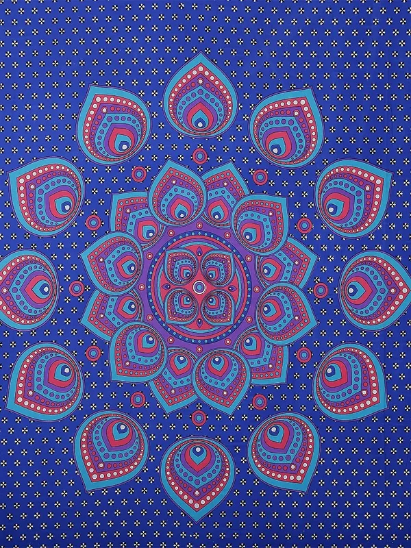 Cotton_Printed_Double_Bedsheet_(Blue)_with_set_of_2_Pillow_Covers
